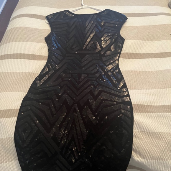 BCBG sequin black dress - Picture 3 of 4